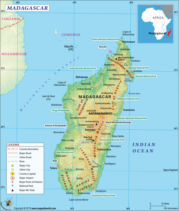 Madagascar map