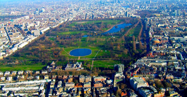 Hyde park view from top