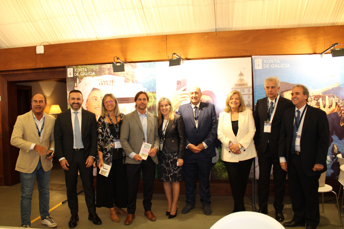 Autoridades asistentes a la inauguraciu00f3n de Termatalia en Uruguay